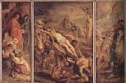 Peter Paul Rubens The Raising of the Cross (mk01) oil painting artist